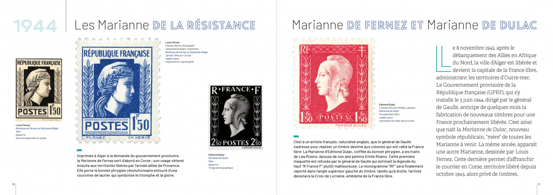 Un album pour l'exposition sur les timbres Marianne 2023